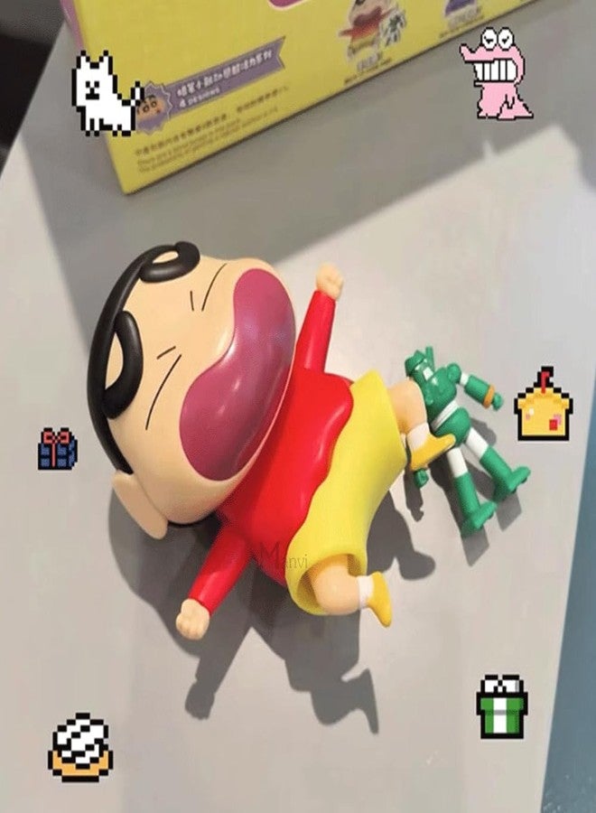 MANVI Shinchan Crying Toy for Kids, Crawling Shinchan Action Figure Movable Toy for Babies, Wind Up Cartoon Collectible Desk Toys for Kids (sinchain) - Image 4